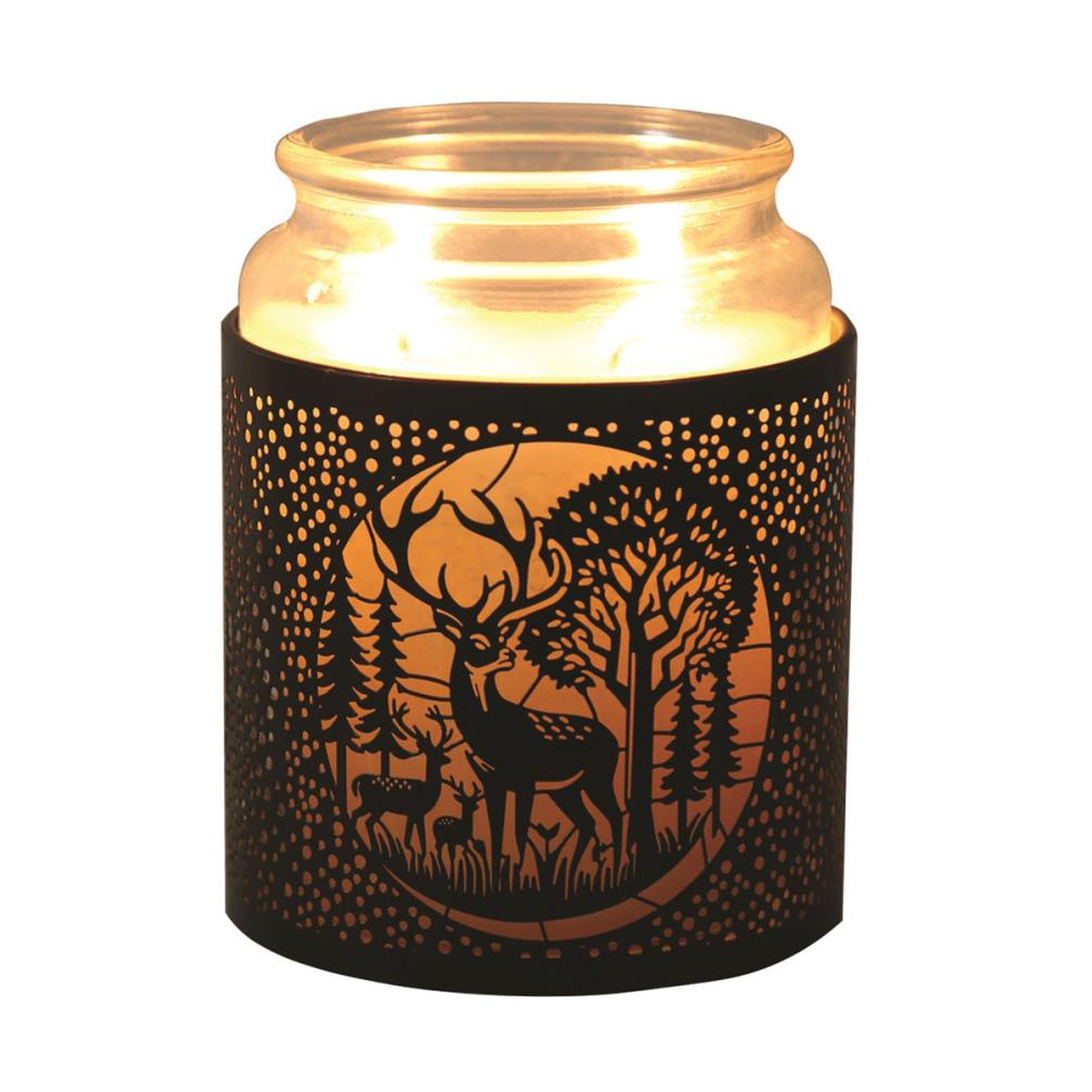 Aroma Black & Gold Deer Family Jar Sleeve & Wax Melt Warmer Extra Image 3